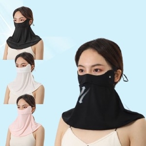 찍찍이 UV 자외선 햇빛 차단 쿨링 마스크 넥워머 두건_이미지