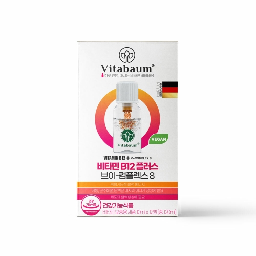 benley GmbH 비타바움 비타민B12 플러스 브이-컴플렉스8 10ml 12병 (1개)