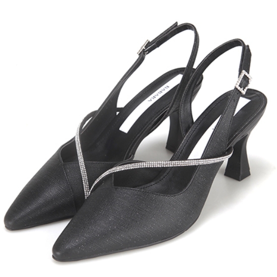 바바라앤코 바바라 글리터 보석 포인트 슬링백 BBG210BK