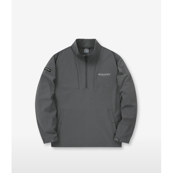 우븐 에센셜 하이넥 아노락 트레이닝 자켓 DXTR39044-GRD