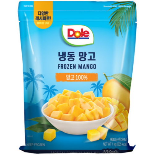 Dole 냉동 망고 1kg (1개)_이미지