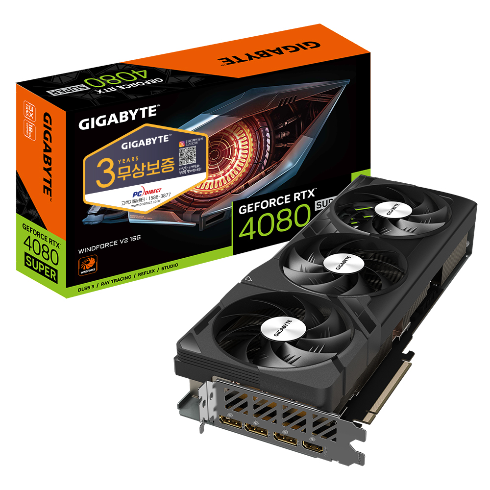 GIGABYTE 지포스 RTX 4080 SUPER WINDFORCE V2 D6X 16GB 피씨디렉트_이미지