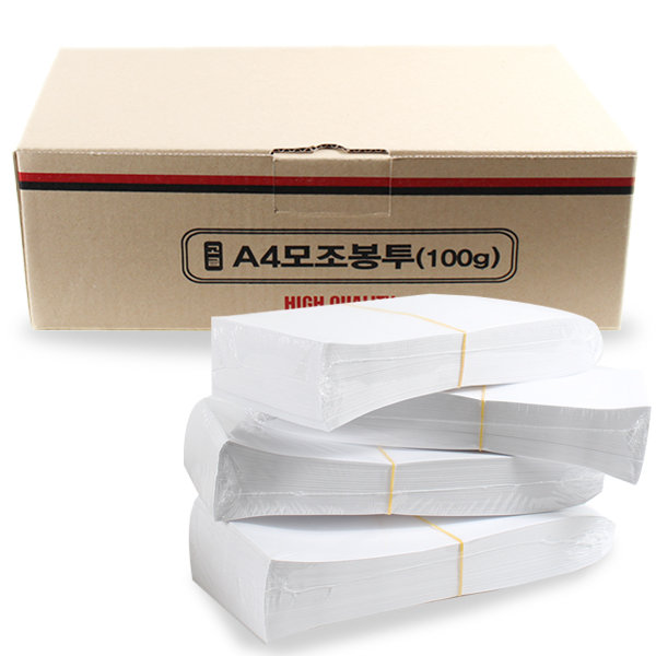 [불명] 두꺼운 A4 편지봉투 무지봉투 100g (1000매)