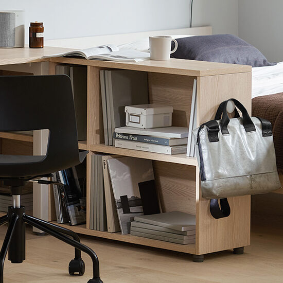 멘디 2단 낮은 파티션 책장 1400