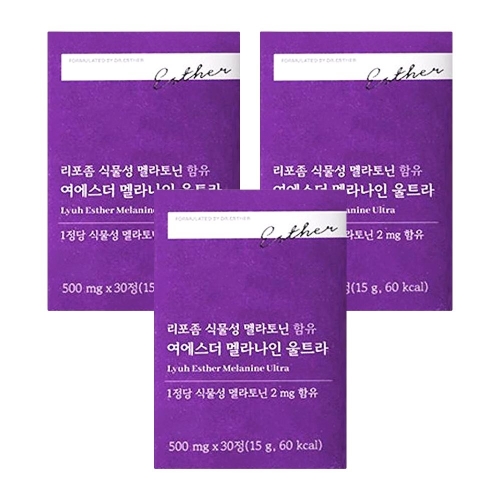 에스더포뮬러 리포좀 식물성 멜라토닌 함유 여에스더 멜라나인 울트라 30정 (3개)_이미지