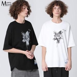 Morry Morris 폭죽 스마일 반팔 티셔츠17385230588590