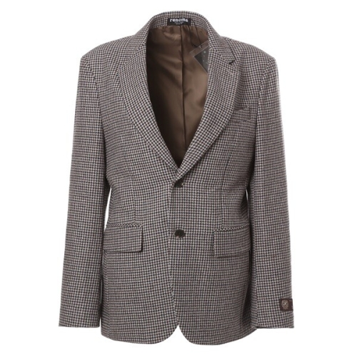 레노마 남성 25년가을겨울 고급울 하운드체크 베이지 네이비 캐주얼자켓RRBJ912AAS LDA_이미지