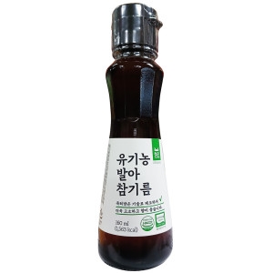청오 청오 유기농 발아 참기름 이강산닷컴 160ml (2개)_이미지