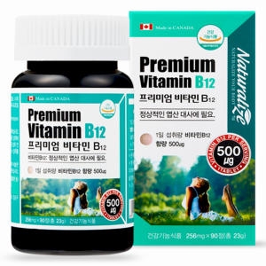 내추럴라이즈 프리미엄 비타민B12 256mg 90정 (1개)_이미지