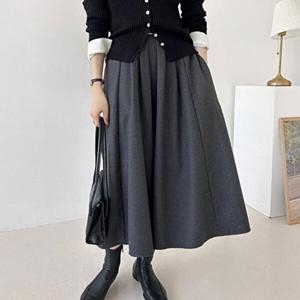 셀러허브 패션 VY 여자 가을 플레어 롱스커트_SK3834_이미지