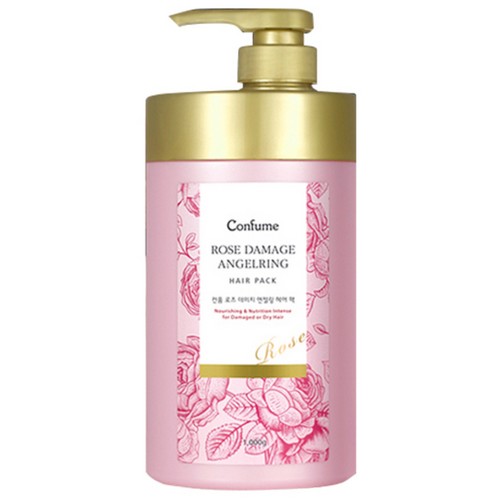 웰코스 과일나라 컨퓸 로즈 데미지 엔젤링 헤어팩 1000ml (2개)