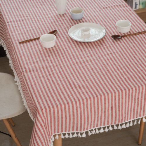 마켓감성 마켓감성 수술장식 린넨식탁보  타입3  140 x 180 cm_이미지