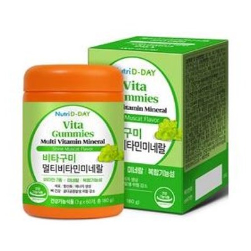 뉴트리디데이 비타구미 멀티비타민미네랄 60구미 (1개)