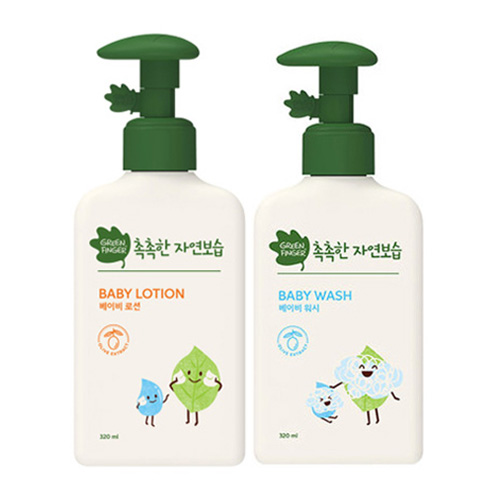  그린핑거 촉촉한 자연보습 로션+워시 2종세트