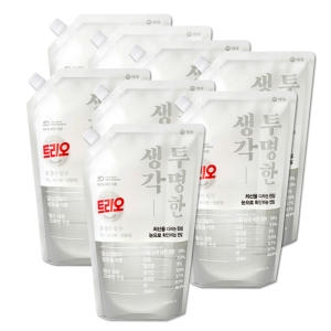 애경 트리오 투명한생각 주방세제 1L (8개)