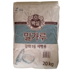 백설 강력1등 제빵용 밀가루 20kg (1개)_이미지