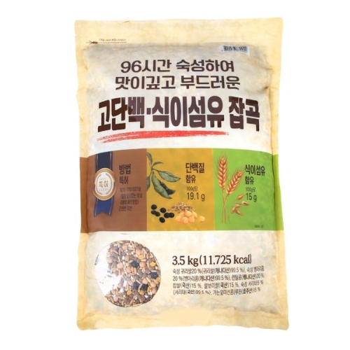 농업회사법인(유)광복 96시간 숙성 고단백식이섬유 잡곡 3.5kg_이미지