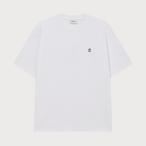 커버낫 스몰 C 로고 티셔츠 화이트 CO2602ST04WH