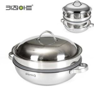 키친아트 레트로 인덕션 쿠커  궁중 찜냄비 (28cm+스텐뚜껑)_이미지