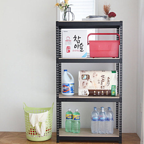 피피랙 무소음 조립식 앵글선반 4단 400x300 (210cm(높이))_이미지