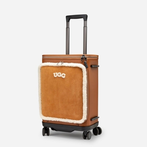  UGG 호주 OZWEAR OZB056 SOFTSIDE SHEARLING LOGO L AGE 양털 가죽 러기지