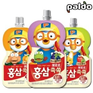건강마을 팔도 뽀로로 홍삼쏙쏙 사과매실 100ml 10포 (1개)_이미지