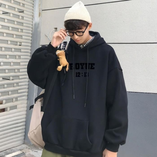  슈썸 기모후드티 캐주얼후드 기모안감 긴발티셔츠 IS TS03