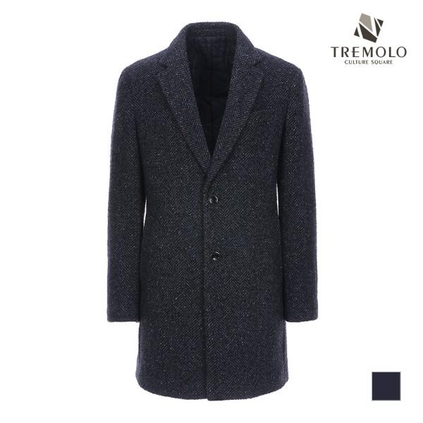 세정 트레몰로 울 블렌드 헤링본 롱 코트 TRNELVWA331