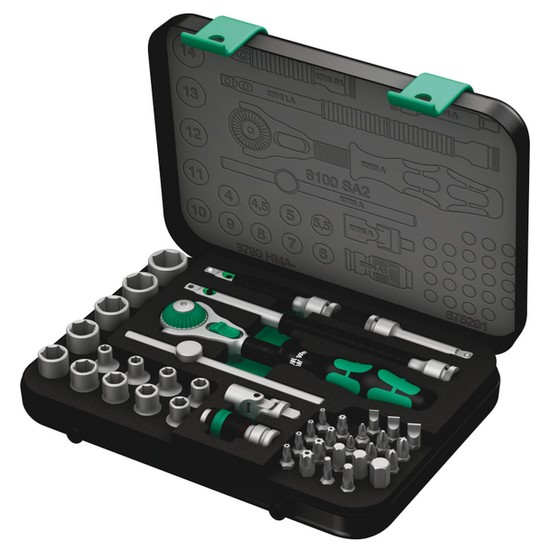 베라 1/4인치 자이클롭 스피드 라쳇 소켓세트 8100SA2 (42pcs)_이미지