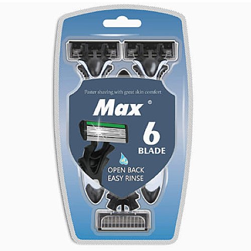 MAX 6중날 일회용 면도기