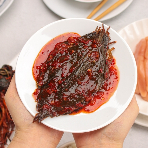 마녀바스켓 밥도둑 깻잎무침 1kg [2개]