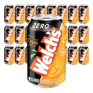 웰치스 355ml 24캔 뚱캔 과즙 탄산음료_이미지