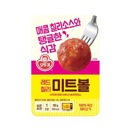 오뚜기 오즈키친 레드칠리 미트볼 180g (9개)