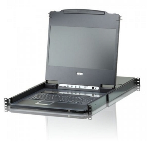 ATEN CL6708MW 싱글 레일 8포트 DVI FHD LCD KVM 스위치_이미지