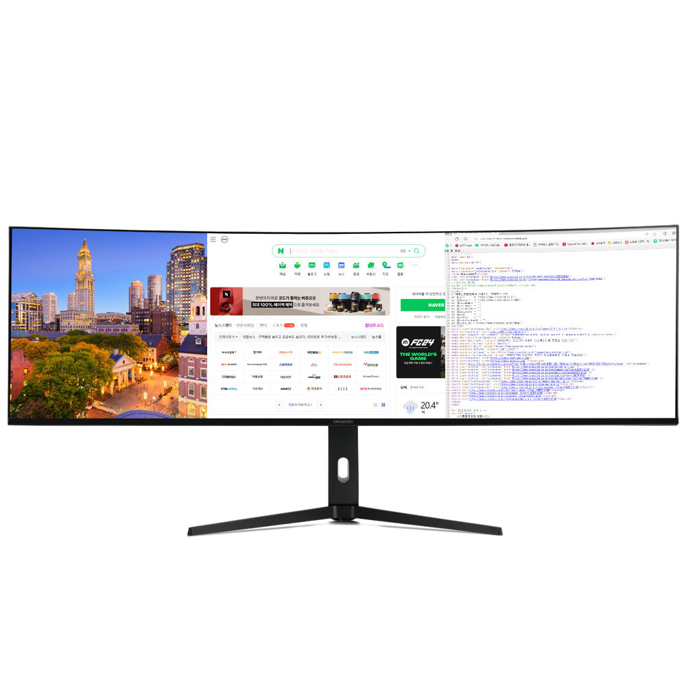 크로스오버 49DQHD9 IPS BLACK USB-C 듀얼QHD 슈퍼울트라와이드 무결점이미지입니다. 누르면 해당 게시물로 새창이동합니다.
