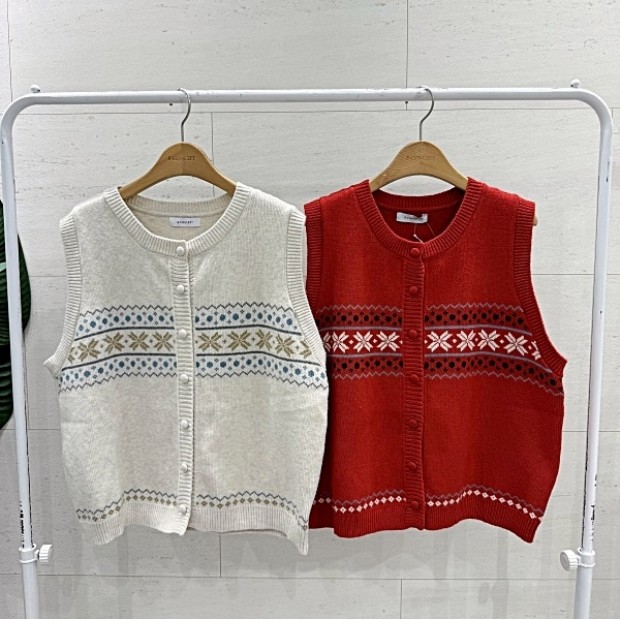 에잇컨셉 라운드 니트 키요 베스트 C25J4FVE010BC0_이미지