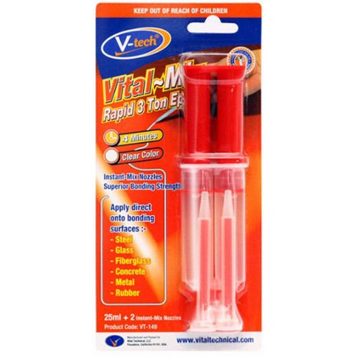 에폭시본드용 투명 노즐 주사기 VT-149 25ml