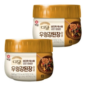백설 다담 우렁강된장 양념 500g_이미지