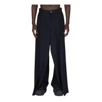 발렌시아가 맨즈 더블 Front Ironed Pleats 트윌 와이드레그 Pant Size X-Small 768814 TPT15 10_이미지