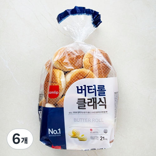 삼립 버터롤 클레식 21개입 546g 6개