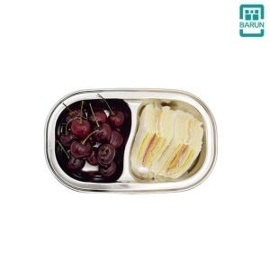 바른식판 스텐 2구간식 식판