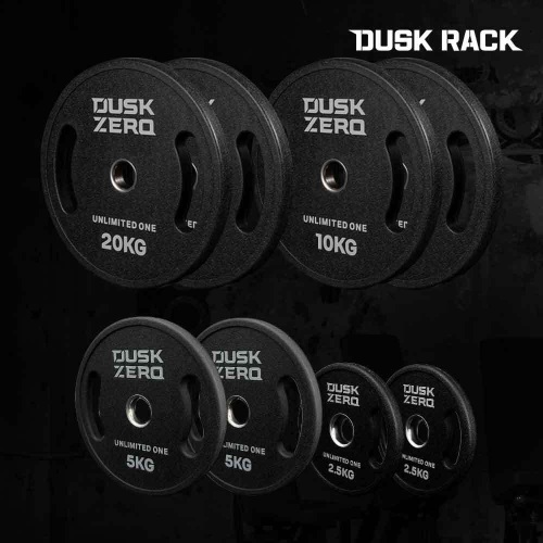 더스크랙 더스크제로 슬림 바벨 우레탄원판 패키지