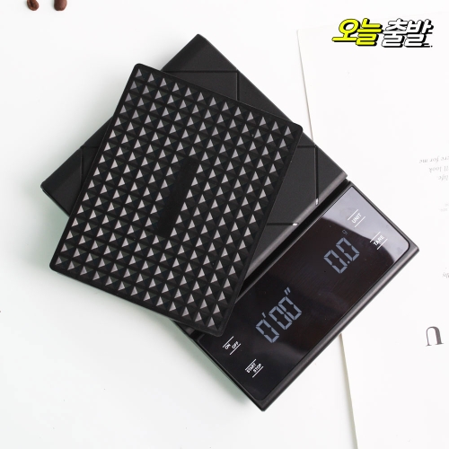 카페 주방 가정용 미니저울 0.1 핸드드립 커피저울 소형 포인트 전자저울 1kg 블랙