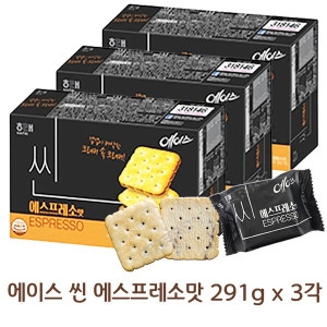 해태제과 에이스 씬 에스프레소 291g (3개)