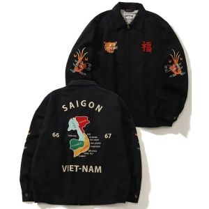 ����Ƽ�� HOU N �޽��� VIETNAM JACKET �ڼ� ��ư Ʈ�� ��Ʈ�� ���� TIGER MAP ������ 711263