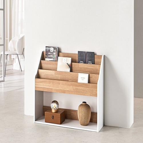 전면 책꽂이 3단 책장 800