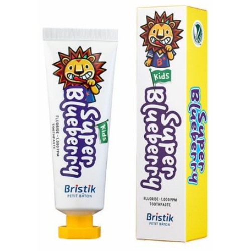 브리스틱 어린이 불소 1000 치약 블루베리향 50g (1개)_이미지