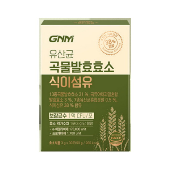GNM자연의품격 유산균 곡물발효효소 식이섬유 30포 (4개)_이미지