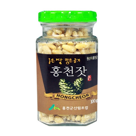 홍천군산림조합 좋은땅 맑은공기 홍천잣 100g (1개)_이미지