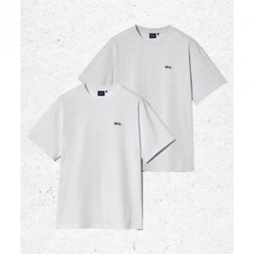 16수 코마사 2PACK 스몰아치 반팔티셔츠 화이트/라이트그레이 YEM9SS302ALG M